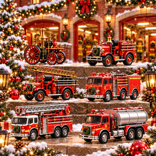 2026 Fire Truck Advent Calendar - 24 Days of Vintage Engines & Rescue Trucks