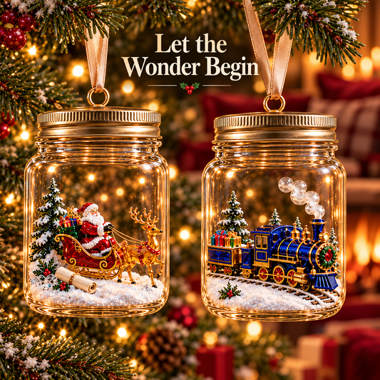 Christmas in a Jar – 6 Enchanting Holiday Scene Ornament Designs
