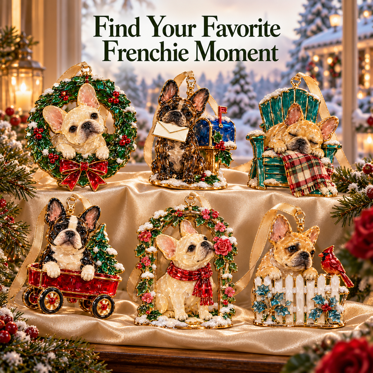 French Bulldog Christmas Ornaments – 6 Heartwarming Designs for Frenchie Lovers