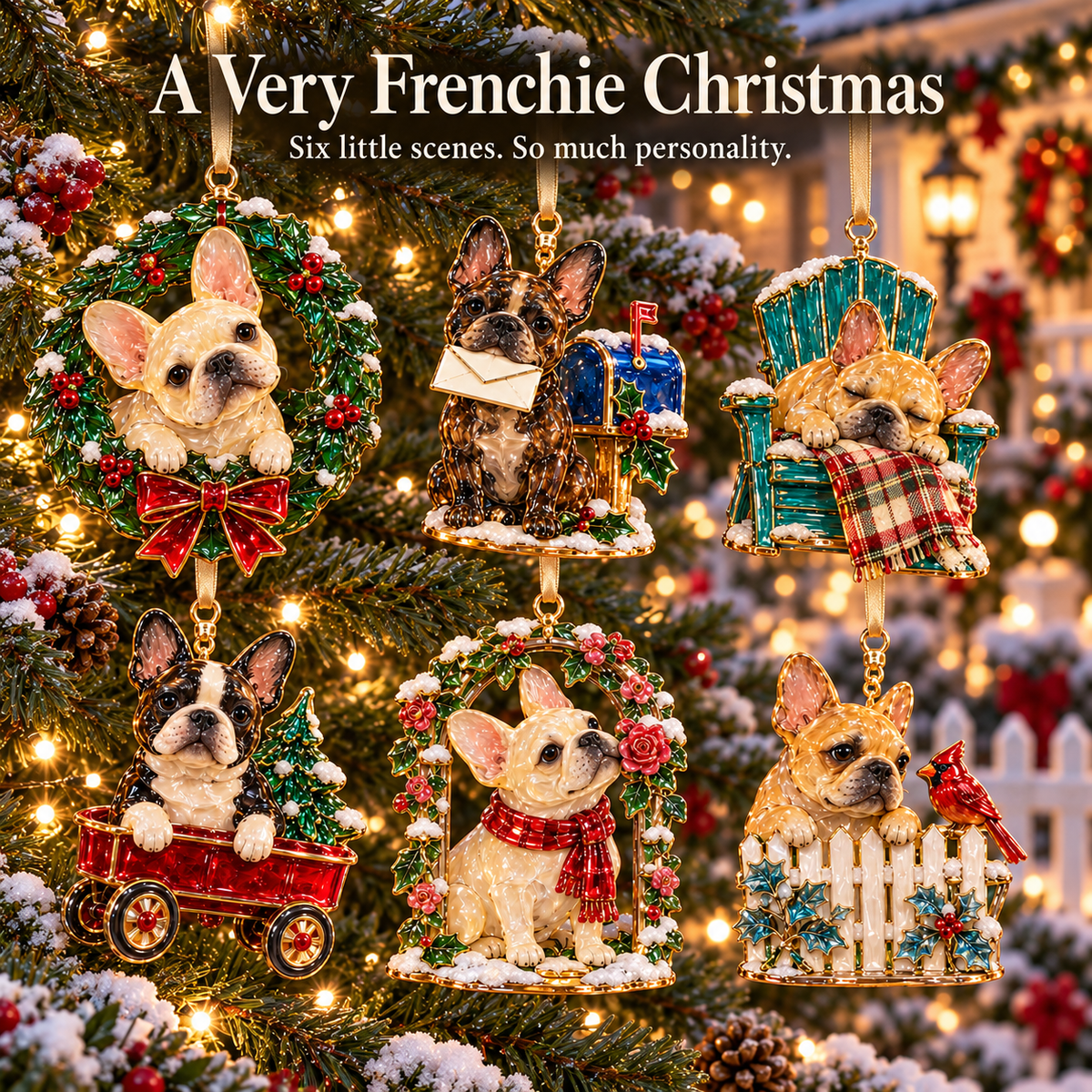 French Bulldog Christmas Ornaments – 6 Heartwarming Designs for Frenchie Lovers