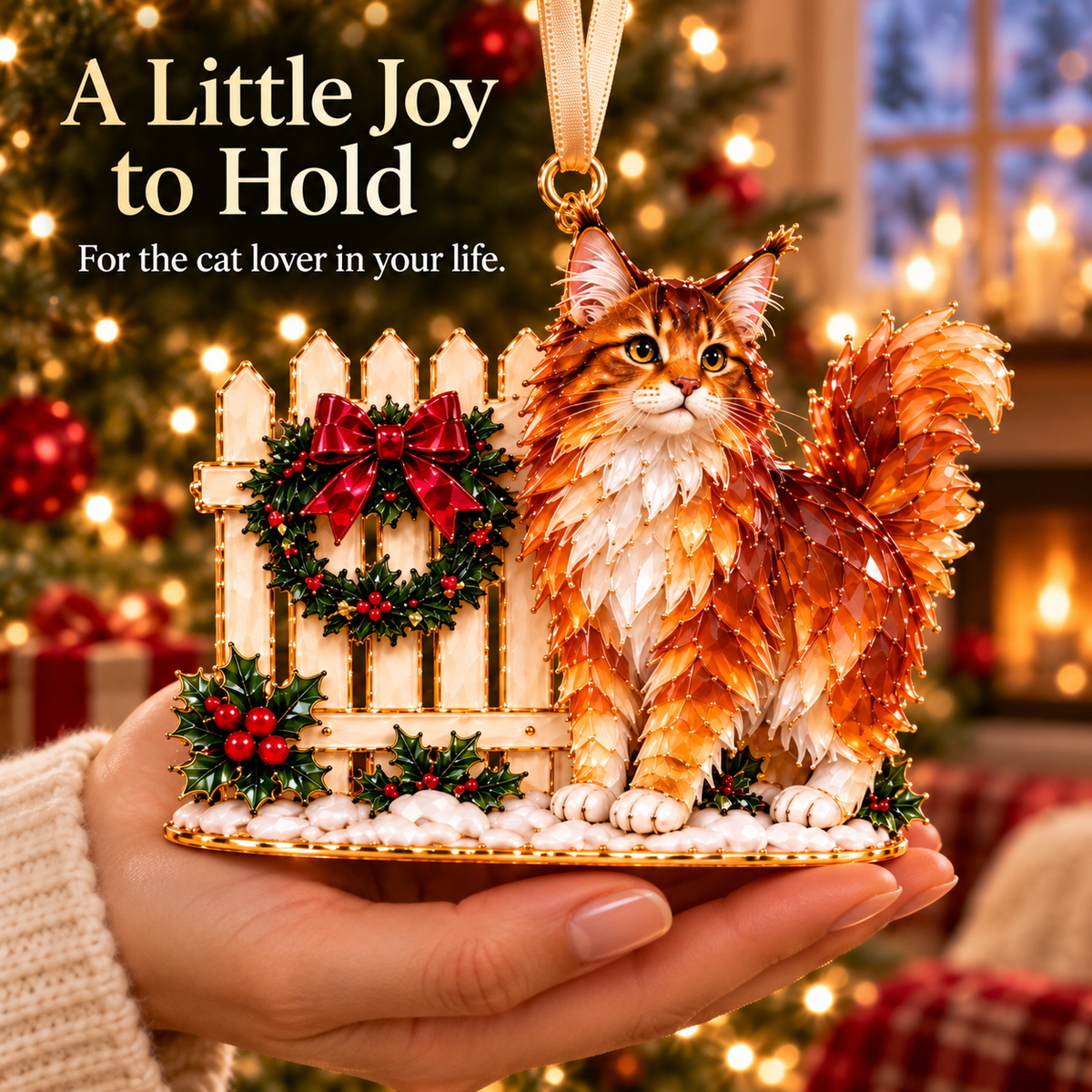 A Very Maine Coon Christmas – 6-Piece Cozy Holiday Ornament Collection