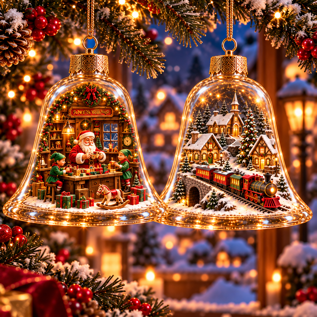 2026 Christmas Wonderland Bell Ornaments