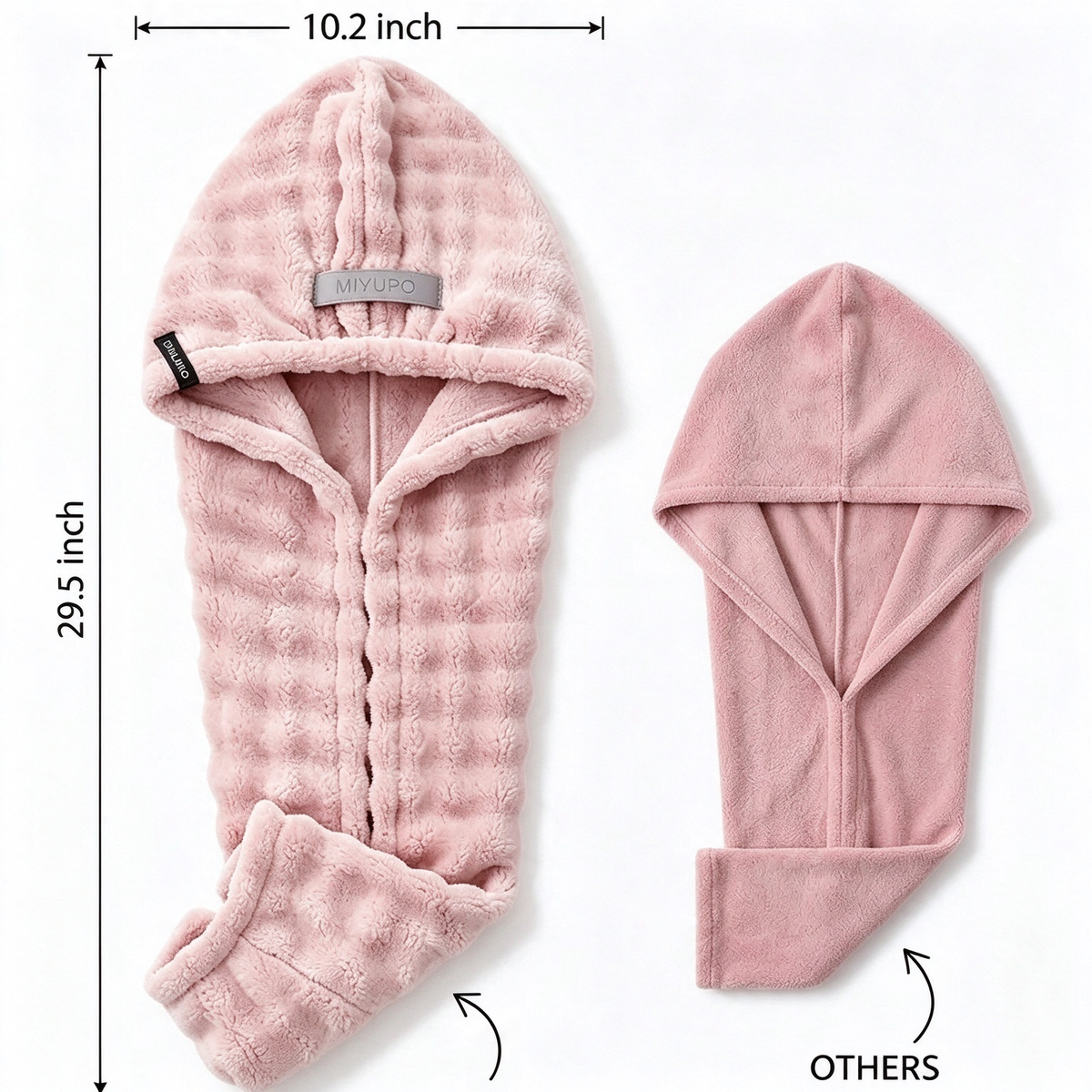 Extra-Thick Microfiber Hair Drying Towel Cap Set, Super Absorbent Quick-Dry Hair Wrap 🧖♀️