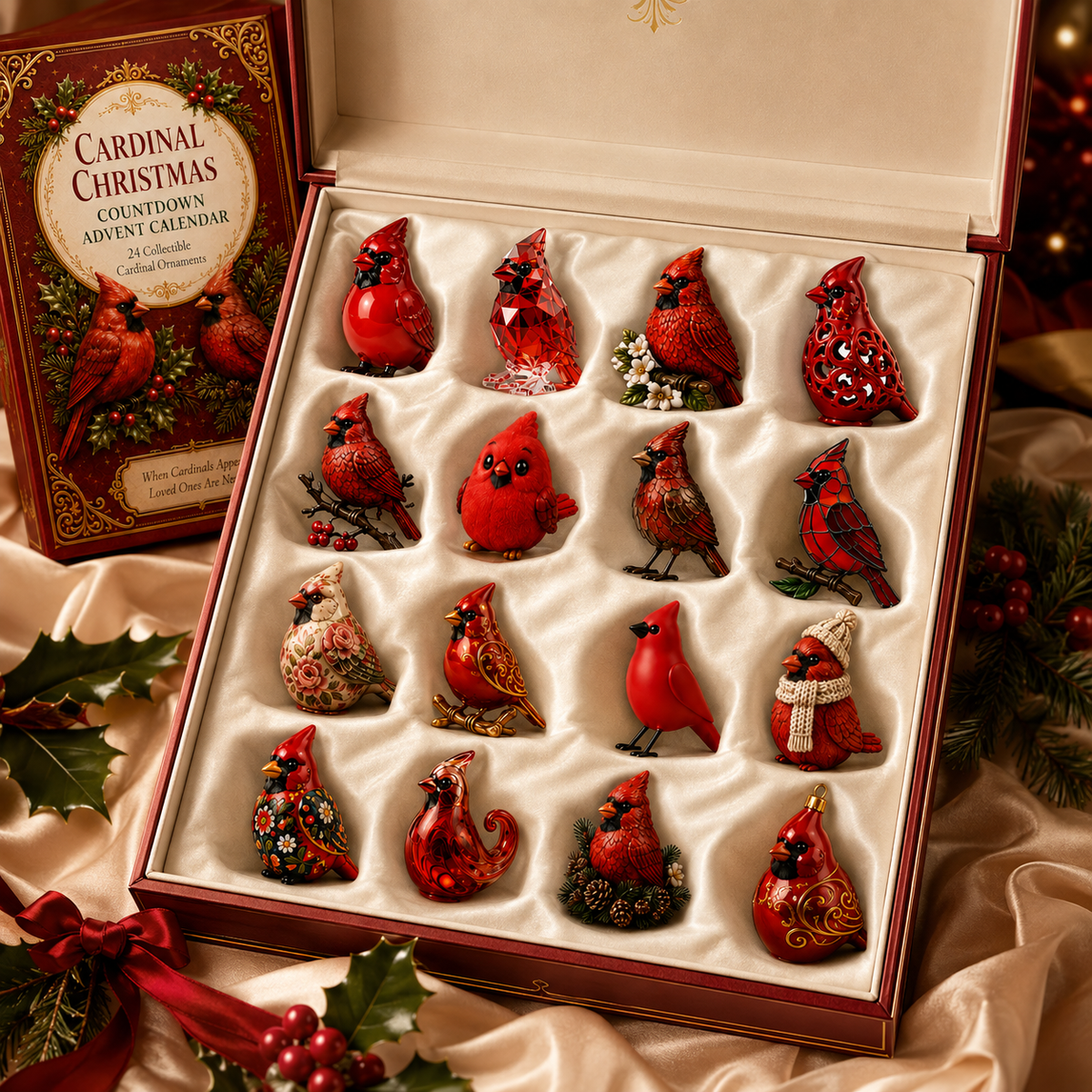 Last 50 pcs⏰ High-quality model✨Cardinal Christmas 24-Day Countdown Calendar – Limited Anniversary Edition