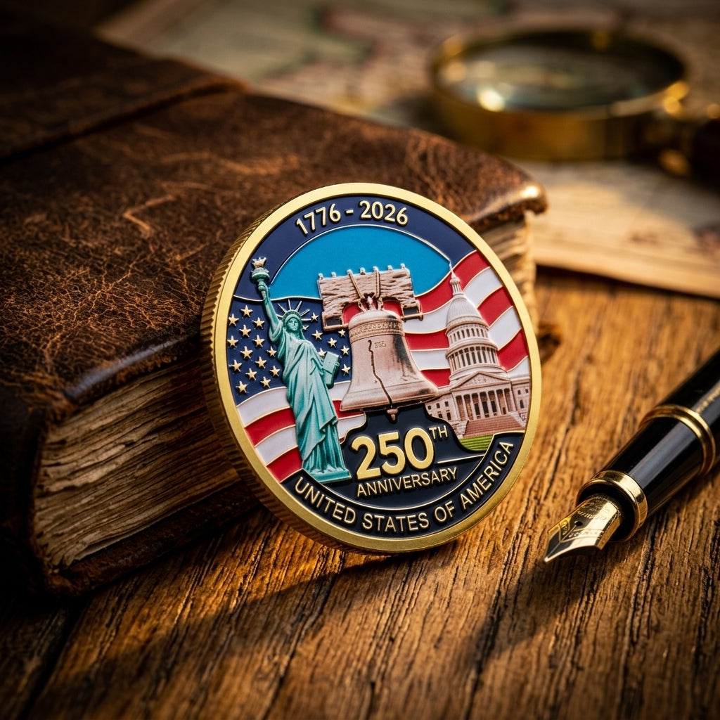 🔥LAST DAY 60% OFF✨9PCS USA 250th Anniversary Commemorative Coin Gift Set
