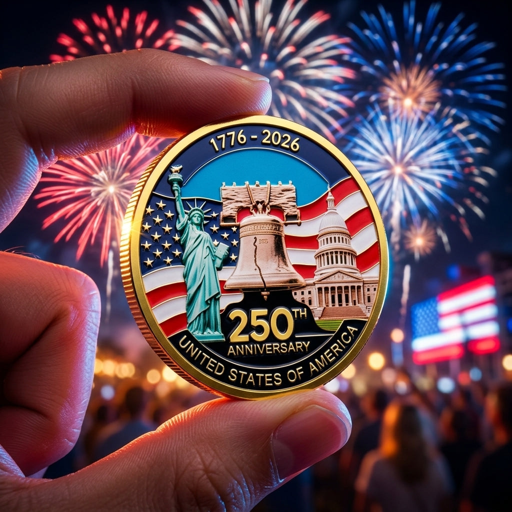 🔥LAST DAY 60% OFF✨9PCS USA 250th Anniversary Commemorative Coin Gift Set