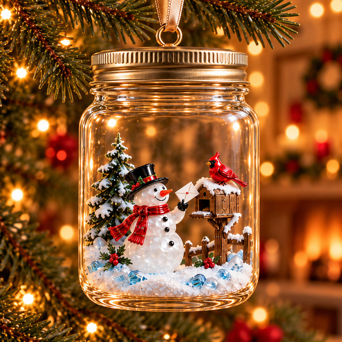 Christmas in a Jar – 6 Enchanting Holiday Scene Ornament Designs