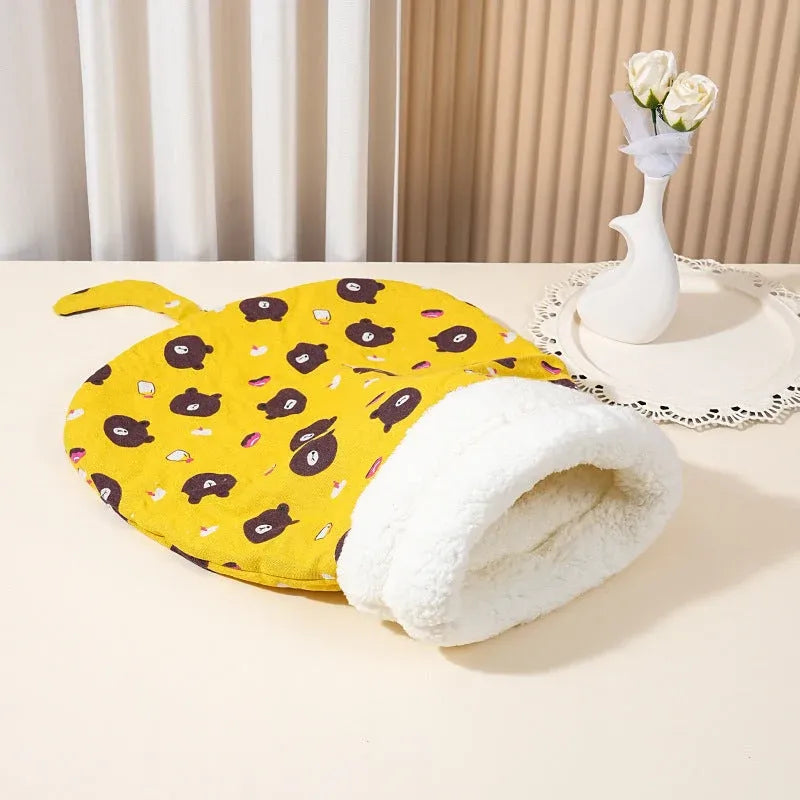 🐾 🔥 Cozy Pet Nest for Cats and Dogs - Plush & Machine Washable, Perfect for Your Pet's Comfort and Warmth ✨