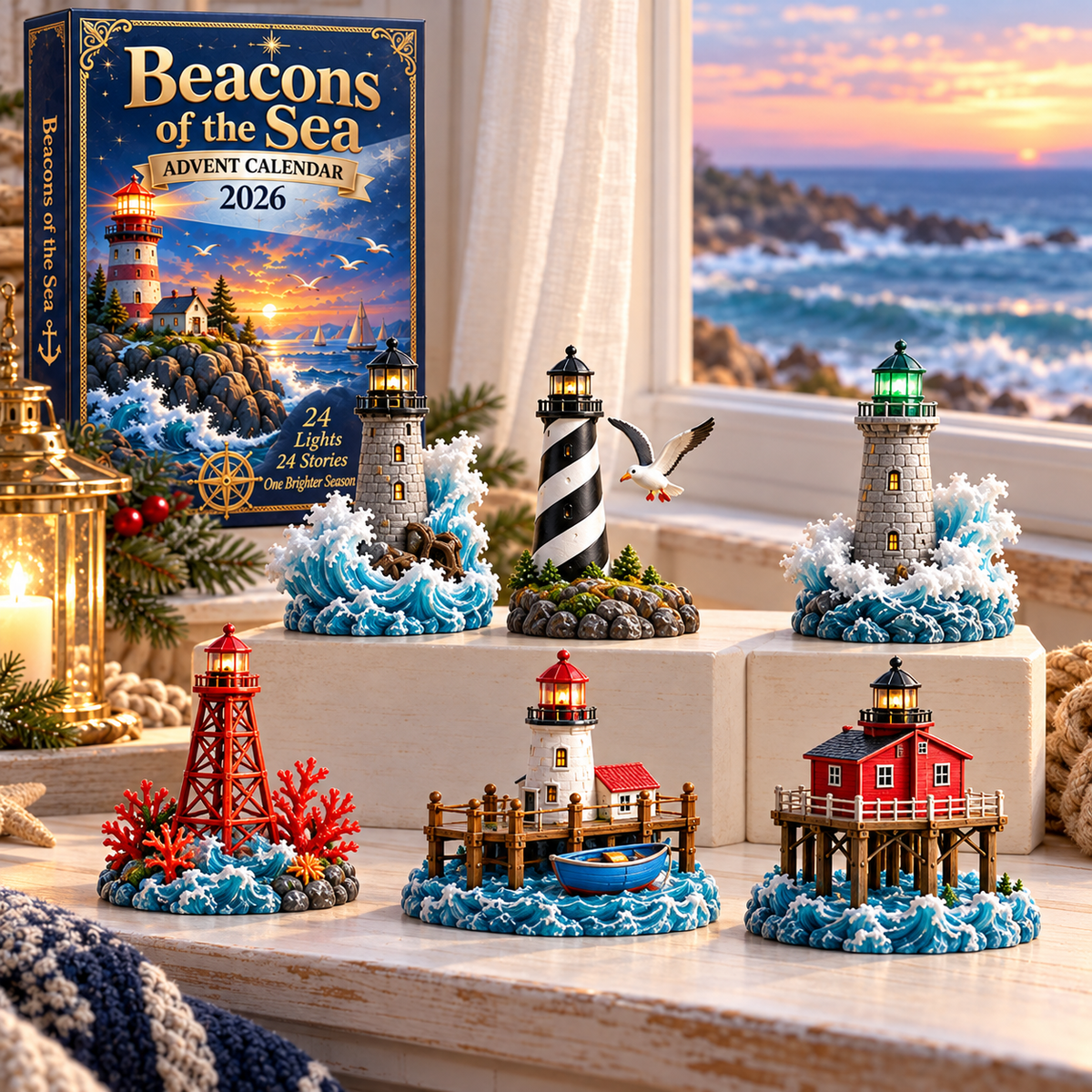 2026 American Coastal Lighthouses 24-Day Advent Calendar