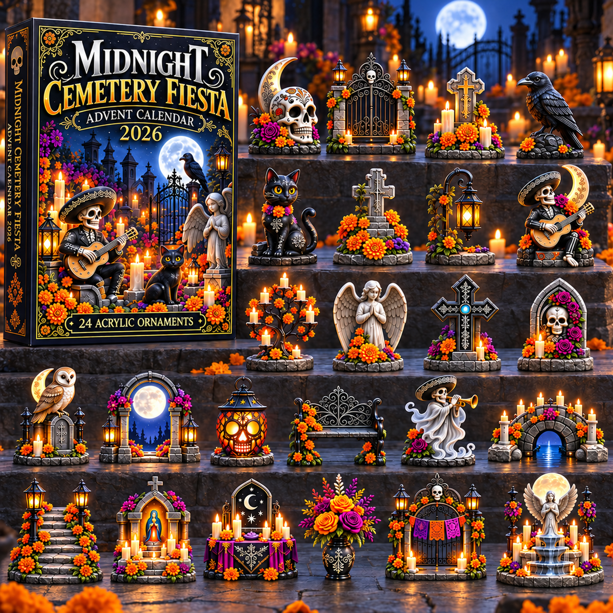 2026 Halloween Midnight Graveyard Party 24-Day Advent Calendar