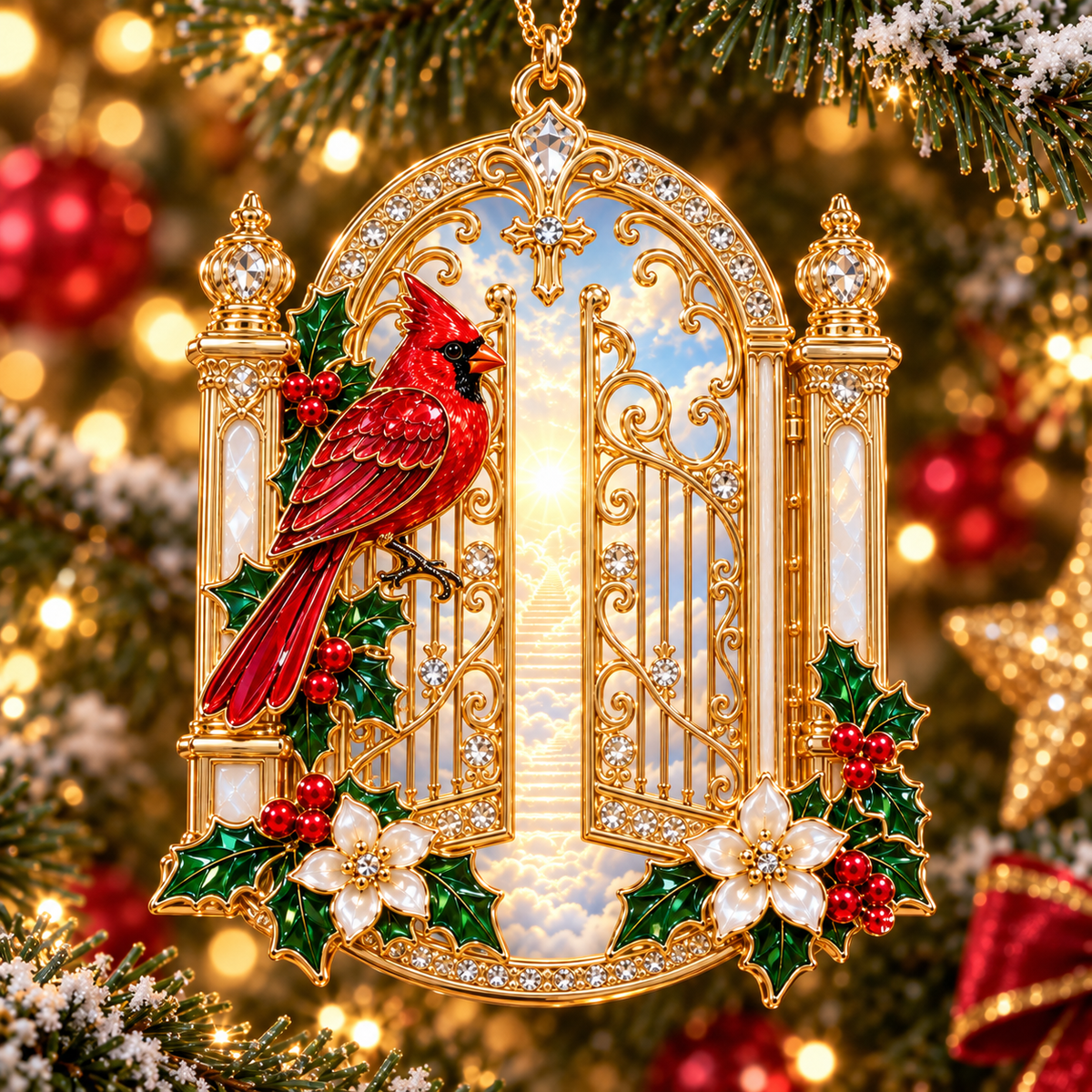 Cardinal Christmas Ornament – Red Bird Holiday Keepsake, Meaningful Memorial Gift for Family & Loved Ones