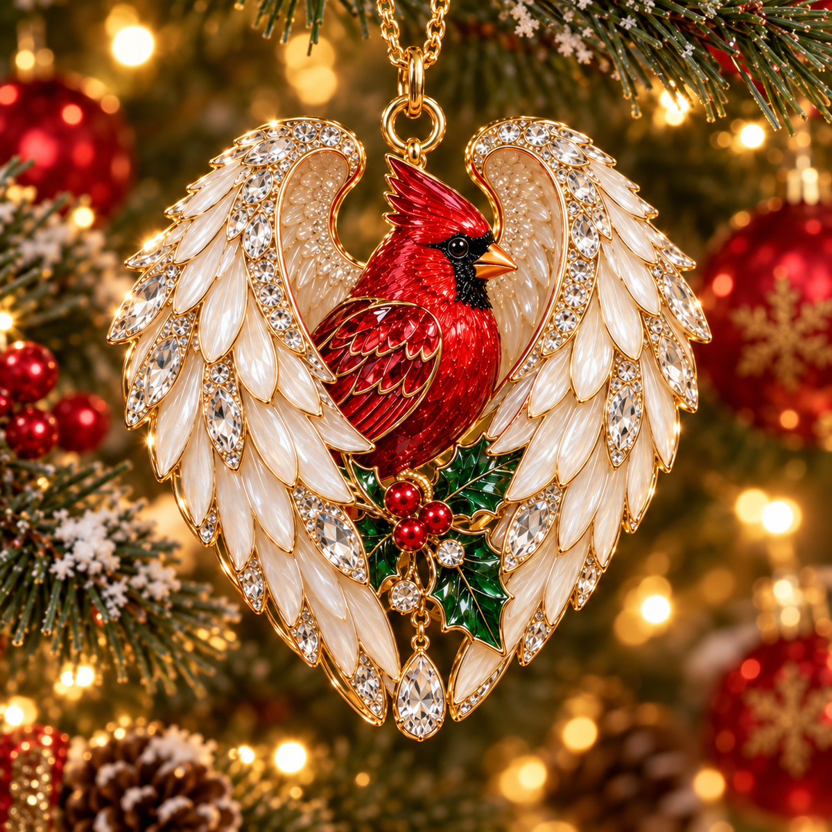 Cardinal Christmas Ornament – Red Bird Holiday Keepsake, Meaningful Memorial Gift for Family & Loved Ones