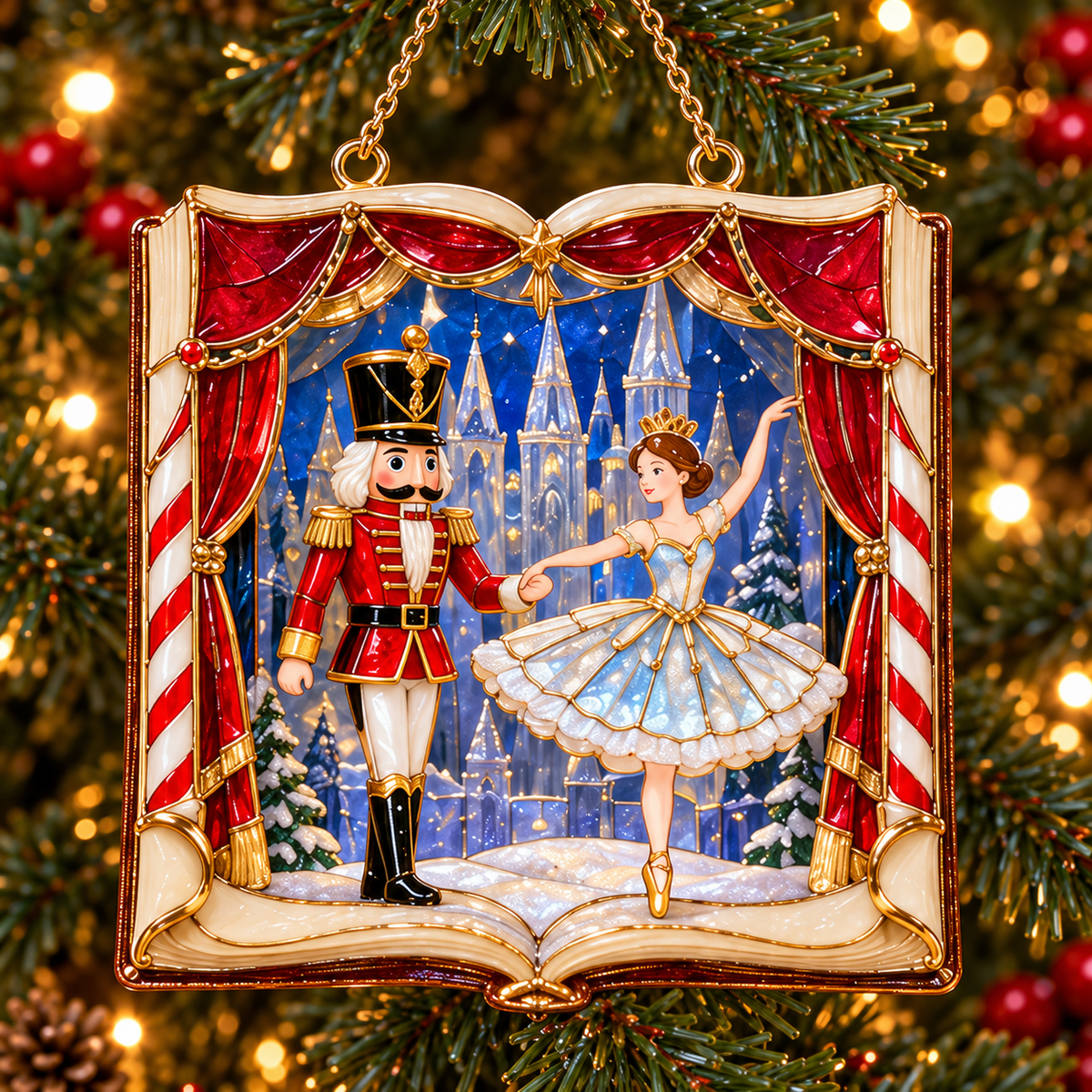 📖 2026 Christmas Storybook Ornaments – Set of 6 Magical Holiday Keepsakes