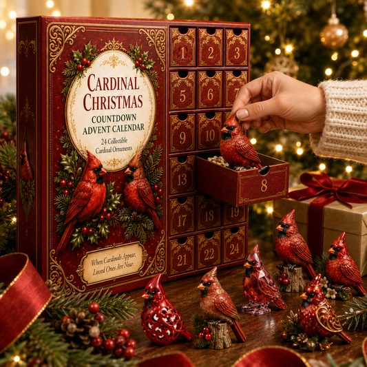 Last 50 pcs⏰ High-quality model✨Cardinal Christmas 24-Day Countdown Calendar – Limited Anniversary Edition