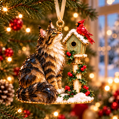 A Very Maine Coon Christmas – 6-Piece Cozy Holiday Ornament Collection