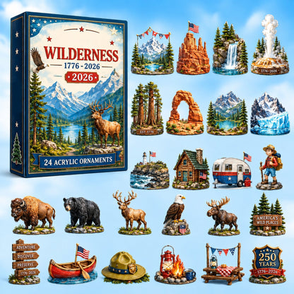 250 Years of American Wilderness Blind Box | 24Pcs Ornaments Advent Calendar
