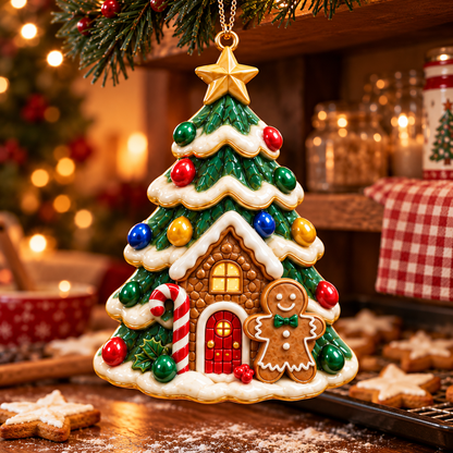🎄 2026 Christmas Tree Ornaments – Set of 6 Festive Holiday Keepsakes Featuring Santa, Cardinals, Gingerbread House, Snowmen & Nutcracker | Christmas Decorations & Gifts