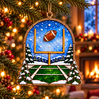 🎄 2026 Christmas Football Ornaments – Set of 6 Festive Football Holiday Keepsakes