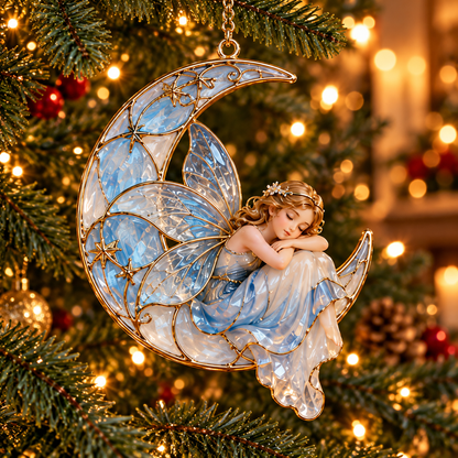 ✨ 2026 Enchanted Moon Fairy Christmas Ornaments – Set of 6