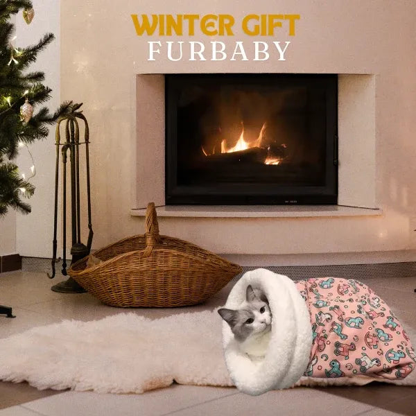 🐾 🔥 Cozy Pet Nest for Cats and Dogs - Plush & Machine Washable, Perfect for Your Pet's Comfort and Warmth ✨