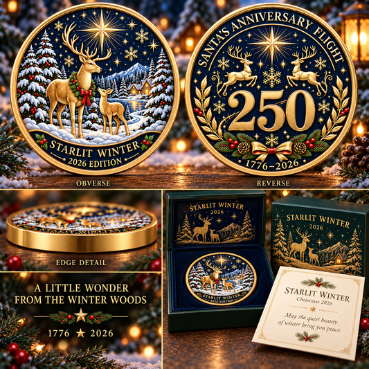 2026 Christmas Stories Commemorative Coin Collection – 7 Festive Designs Celebrating the 250th Anniversary