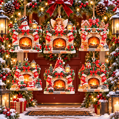 2026 Cozy Christmas Fireplace Ornaments - image 14