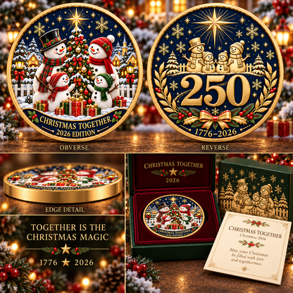 2026 Christmas Stories Commemorative Coin Collection – 7 Festive Designs Celebrating the 250th Anniversary