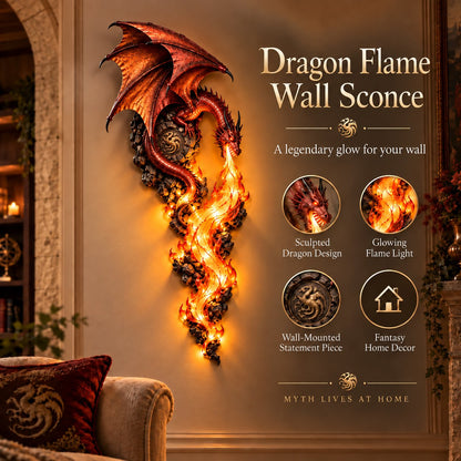 🔥Last Day 49% OFF -🐉 Dragonfire Guardian™ Wall Sconce – A Legendary Flame Awakens On Your Wall 🔥
