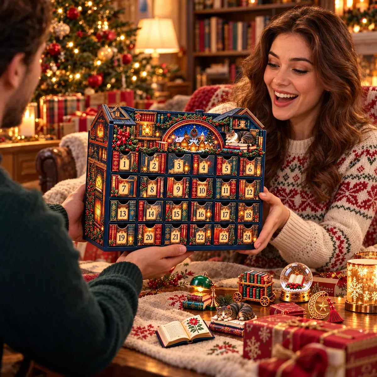 ⏳ Last Day 49% OFF – 📚 24 Nights of Bookish Joy Advent Calendar | 24 Unique Mini Literary Treasures for Readers & Book Lovers 🎄