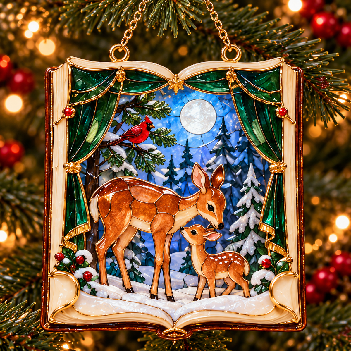 📖 2026 Christmas Storybook Ornaments – Set of 6 Magical Holiday Keepsakes