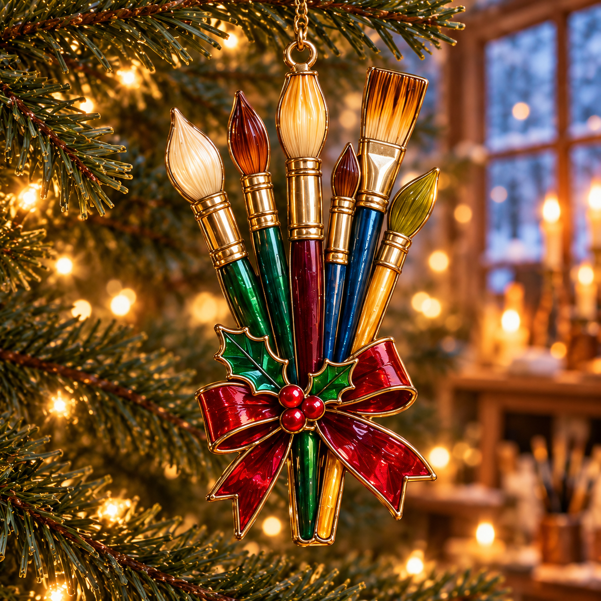 🎨 2026 Christmas Artist Ornaments – Set of 6 Creative Holiday Keepsakes