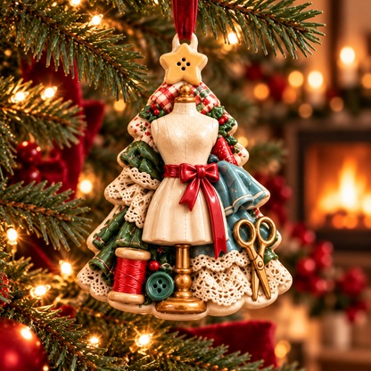 Sew Merry – Vintage Sewing Christmas Tree Ornaments in 6 Charming Designs