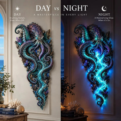 ⏰Limited Stock 50% OFF - 🌊✨ Enchanted Ocean Legends™ Lighted Wall Décor Collection 🐋🧜‍♀️