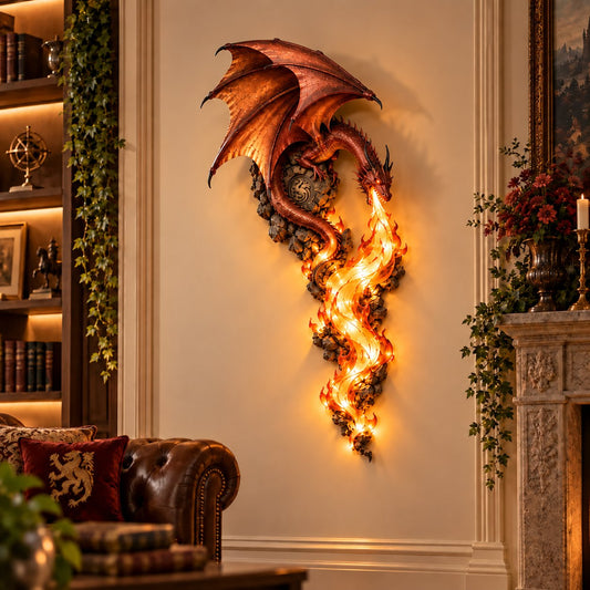 🔥Last Day 49% OFF -🐉 Dragonfire Guardian™ Wall Sconce – A Legendary Flame Awakens On Your Wall 🔥
