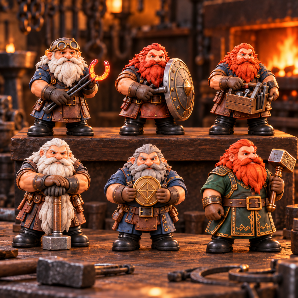 2026 Fantasy Dwarf Blacksmith Workshop 24-Day Advent Calendar