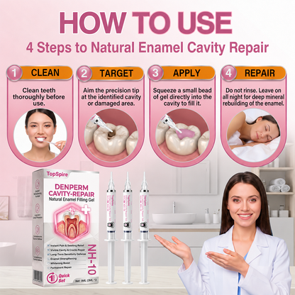 TopSpire® DenPerm Cavity-Repair Natural Enamel Filling Gel