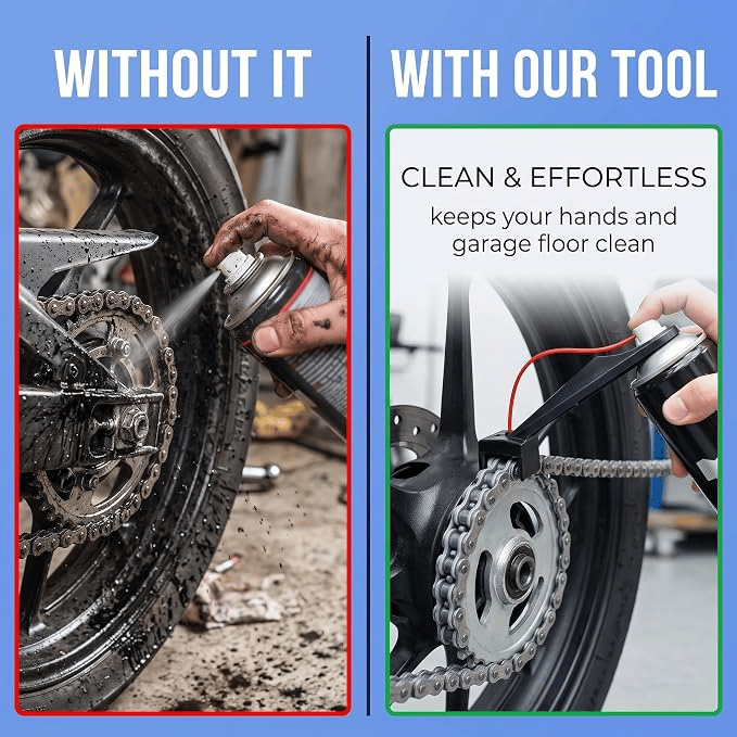 Tool For Applying Chain Lubricant Without Mess – Falqira