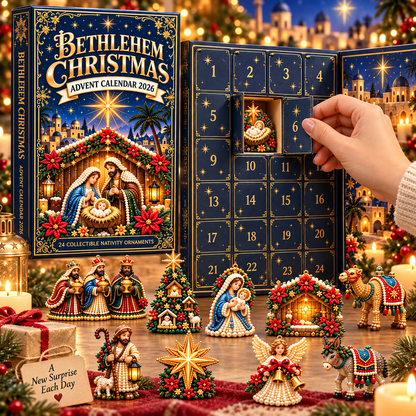 2026 Pearl, Jesus & Nativity Scene 24-Day Advent Calendar