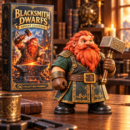 2026 Fantasy Dwarf Blacksmith Workshop 24-Day Advent Calendar