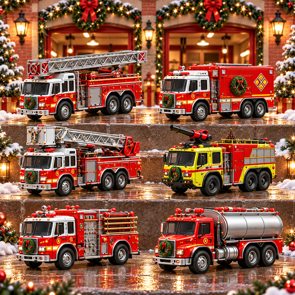 2026 Fire Truck Advent Calendar - 24 Days of Vintage Engines & Rescue Trucks