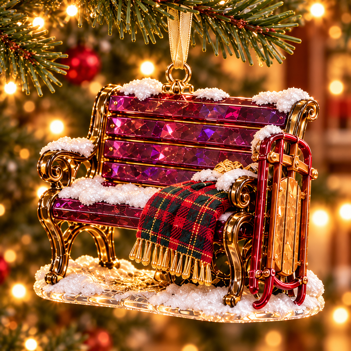 Home for Christmas – Vintage Winter Scene Ornaments in 6 Charming Designs