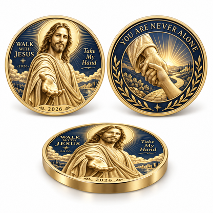 2026 Walk with Jesus Coin Collection – 6 Double-Sided Keepsakes of Faith, Hope & Love