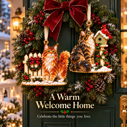 A Very Maine Coon Christmas – 6-Piece Cozy Holiday Ornament Collection