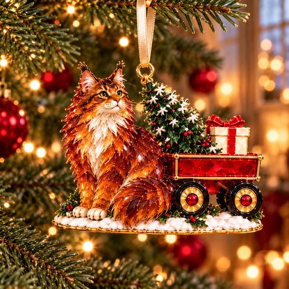 A Very Maine Coon Christmas – 6-Piece Cozy Holiday Ornament Collection