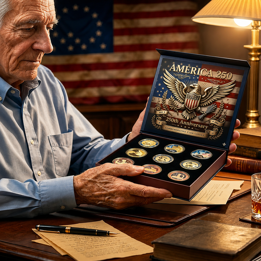 🔥LAST DAY 60% OFF✨9PCS USA 250th Anniversary Commemorative Coin Gift Set