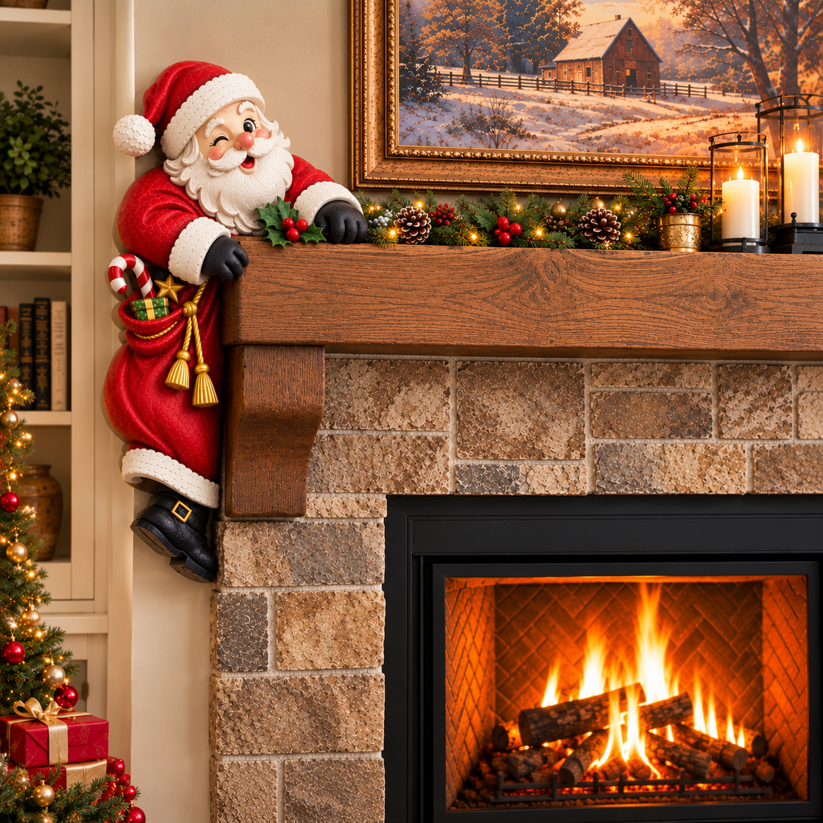 🎅 Santa Claus Door Topper – Bring the Magic of Christmas Home - image 1