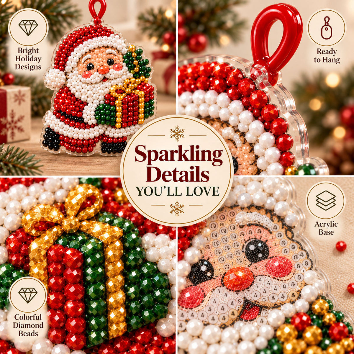 CHRISTMAS KICKOFF 40% OFF - Christmas Diamond Painting Advent Calendar 2026 - 24-Day DIY Craft Ornament - Creative Christmas Gift for Craft Lovers