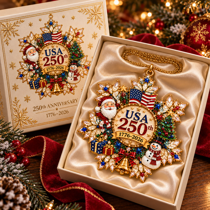 2026 250th Anniversary Crystal Snowflake Christmas Ornament — A Keepsake to Treasure