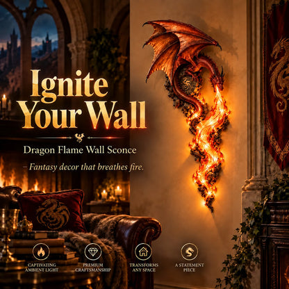🔥Last Day 49% OFF -🐉 Dragonfire Guardian™ Wall Sconce – A Legendary Flame Awakens On Your Wall 🔥