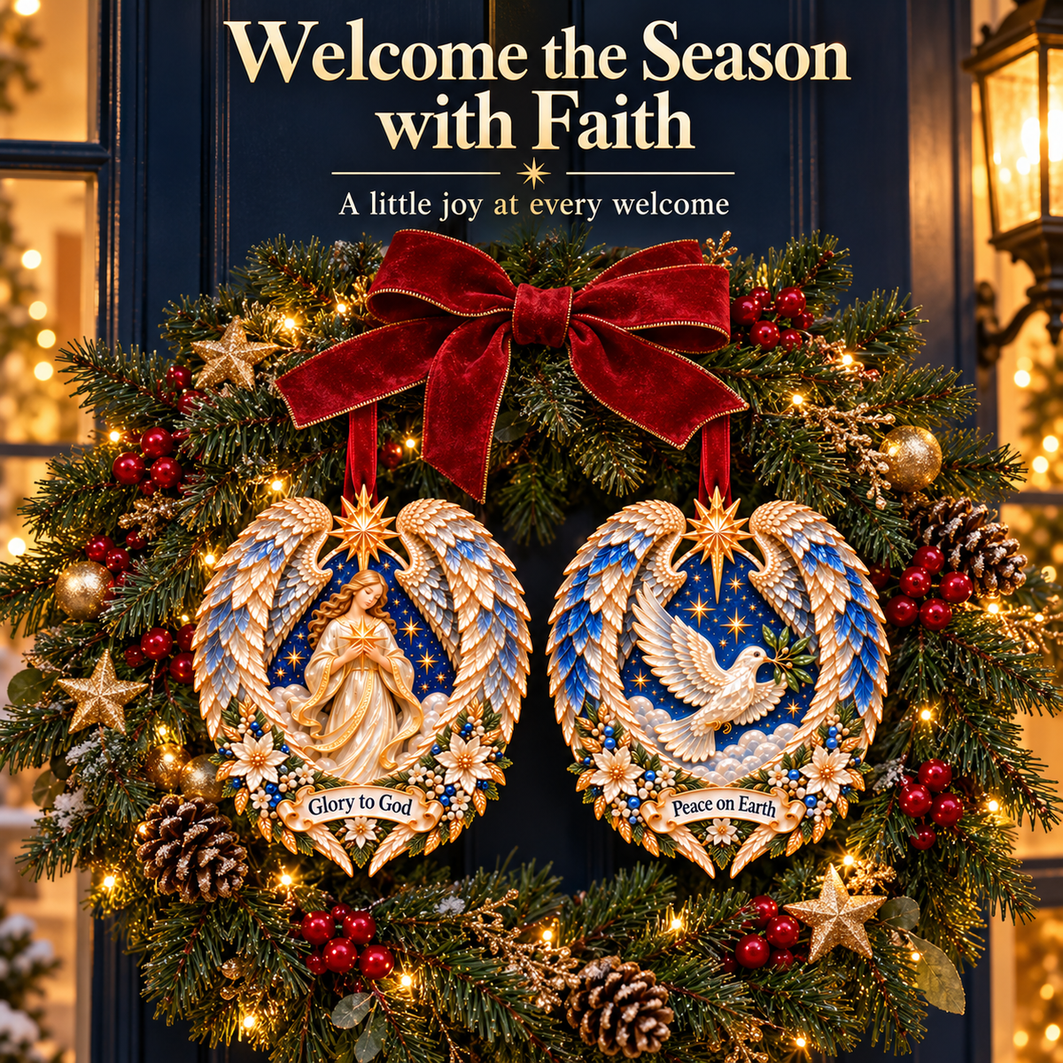 Wings of Faith – Christian Christmas Ornaments in 6 Inspirational Designs